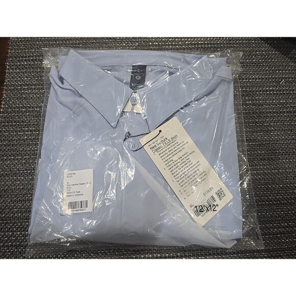 Lululemon Men's New Venture Classic Fit LS Shirt Size XL Blue Linen BNWT - Picture 4 of 4